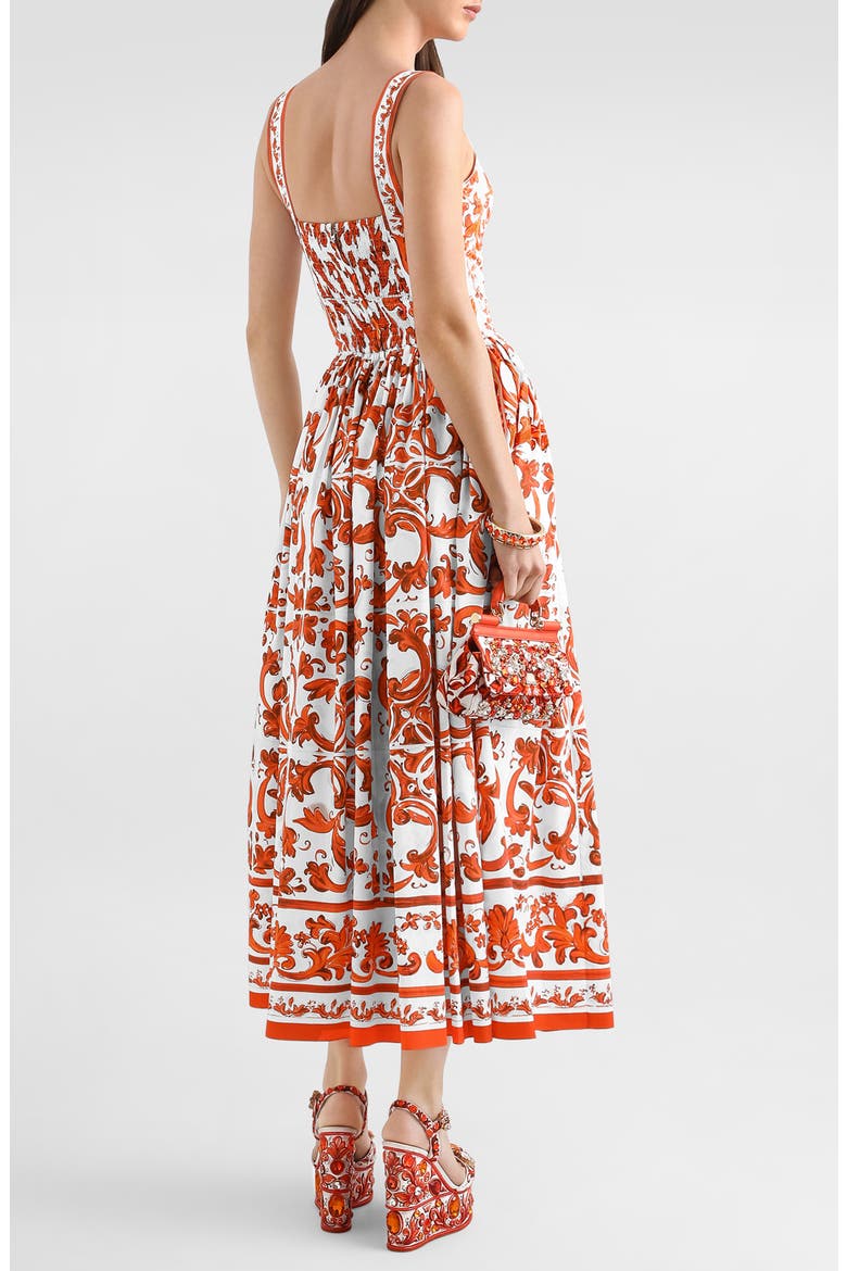 Maiolica Poplin Cocktail Dress, Alternate, color, S9000 VARIANTE ABBINATA