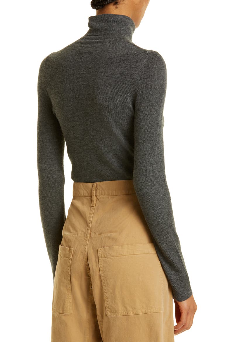 Lynnette Turtleneck Cashmere Sweater, Alternate, color, CHARCOAL