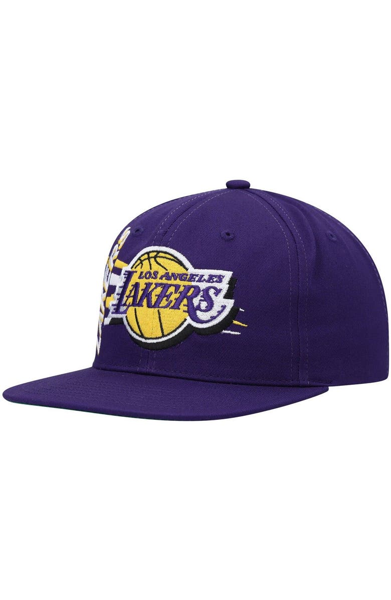 Mitchell & Ness Men's Mitchell & Ness Purple Los Angeles Lakers Retro Bolt Deadstock Snapback Hat, Alternate, color, Purple
