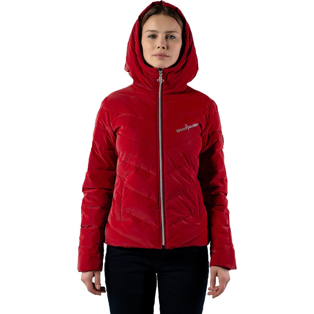 Woodpecker Robin Medium Weight Coat In Red