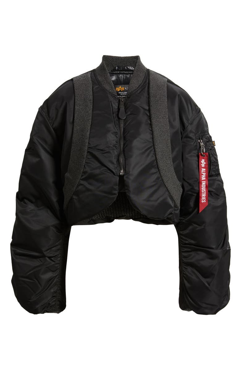 Alpha Industries MA-1 Flight Jacket, Alternate, color, Black