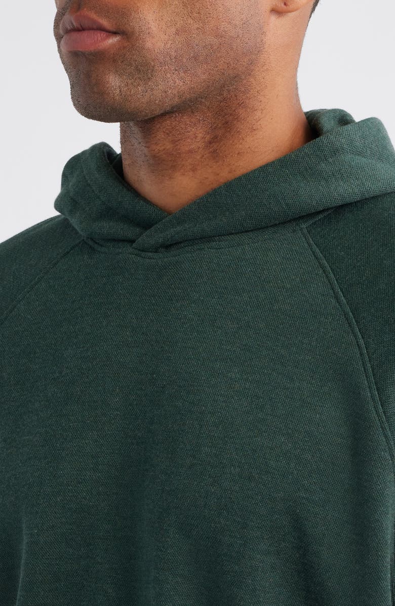 Peter Millar Crown Comfort Piqué Hoodie, Alternate, color, Deep Verdant