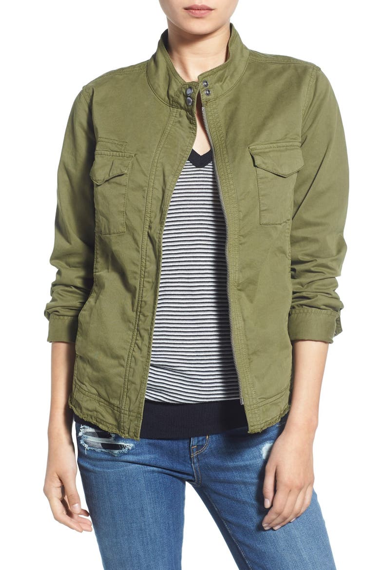 'Expedition' Shrunken Jacket, Main, color, OLIVE DARK