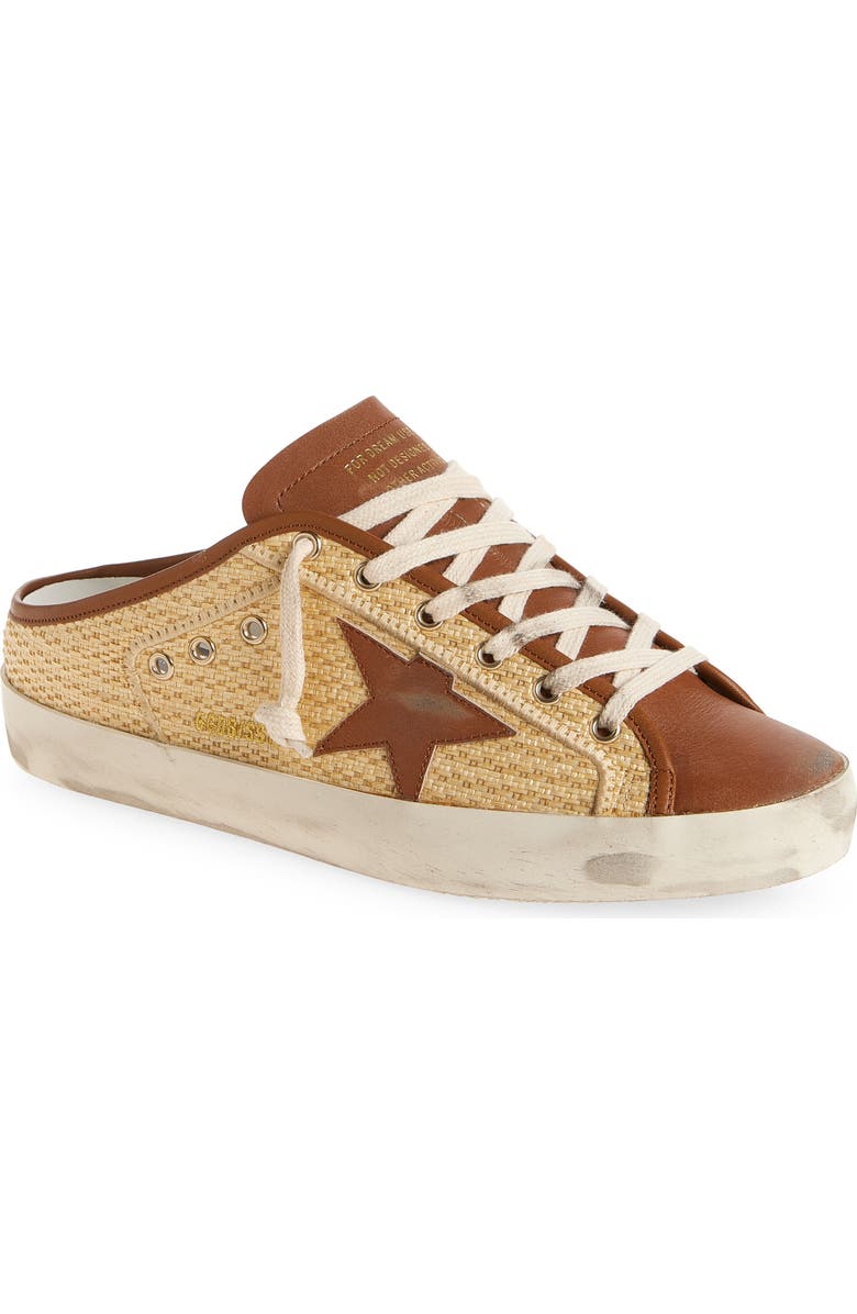 Golden Goose Super-Star Sabot Mule Sneaker, Main, color, Beige/ Cognac