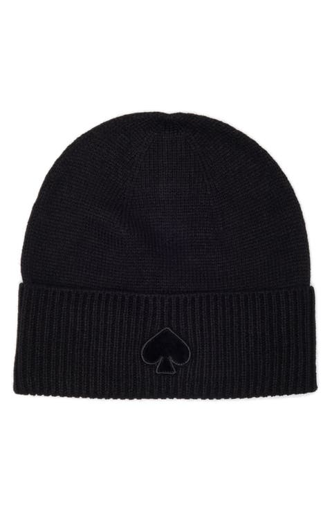 flocked spade beanie