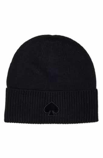 Kate Spade New York flocked spade beanie