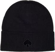 Kate Spade New York flocked spade beanie