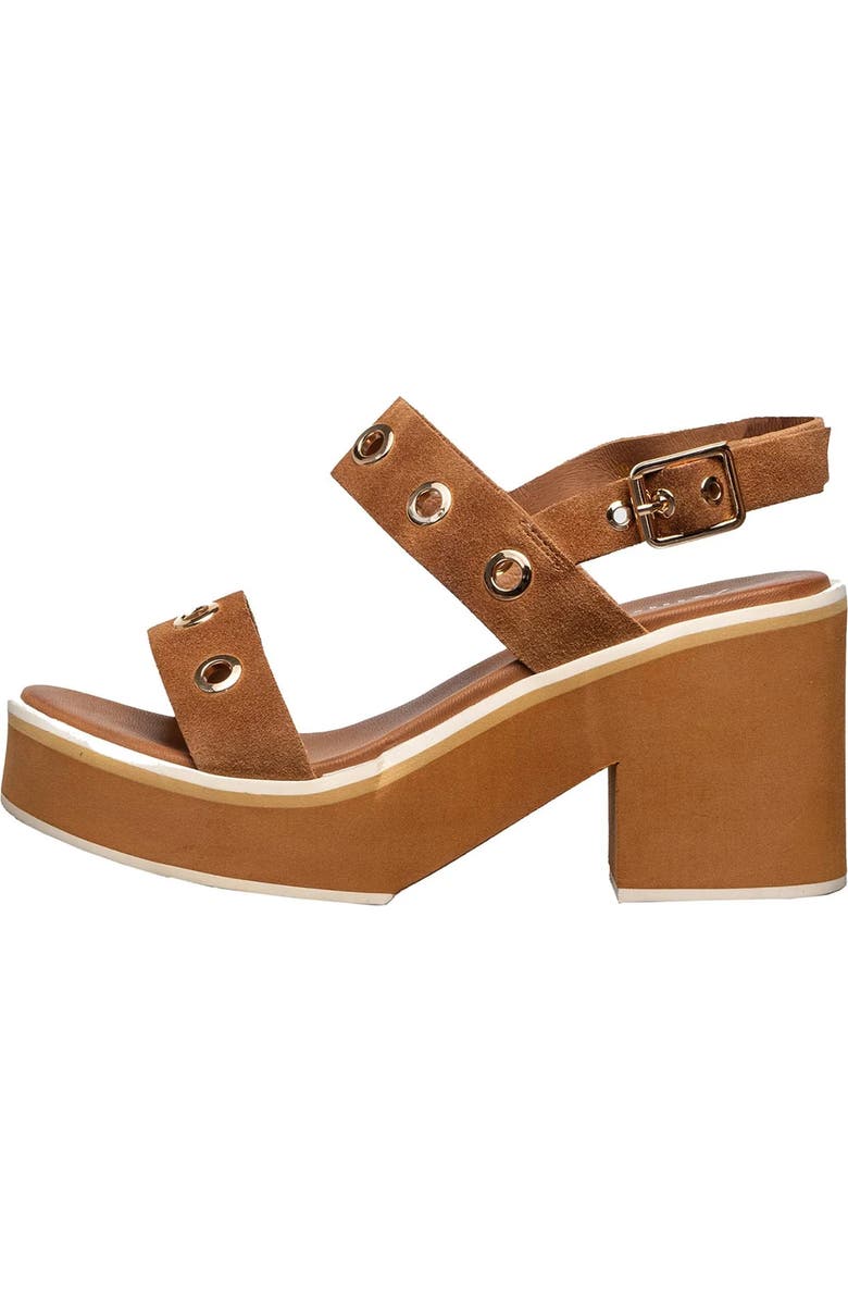 ANTELOPE Inez Grommet Platform Slingback Sandal, Alternate, color, Taupe