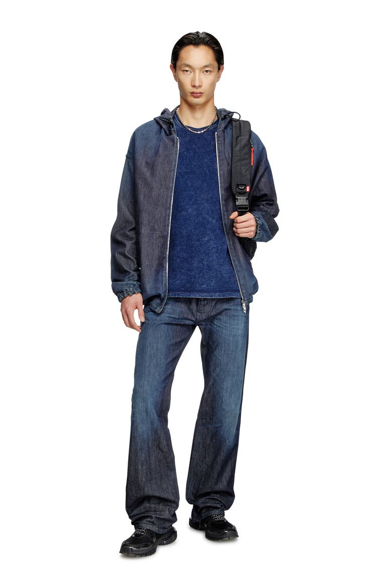 Denim Look Jersey T-Shirt, Alternate, color, DENIM