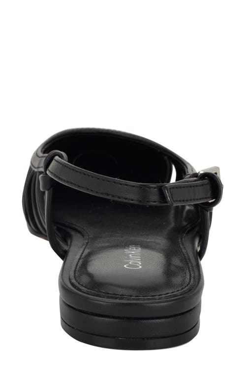 Calvin Klein Jillie Pointed Toe Flat In Black