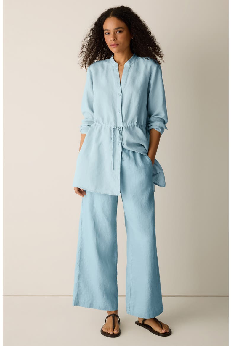 Linen Wide Leg Pants, Alternate, color, BREEZE