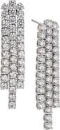 Nadri Tennis Cubic Zirconia Linear Drop Earrings
