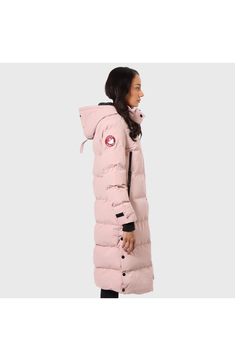 CANADA WEATHER GEAR Quilted Maxi Long Jacket, Alternate, color, Pink