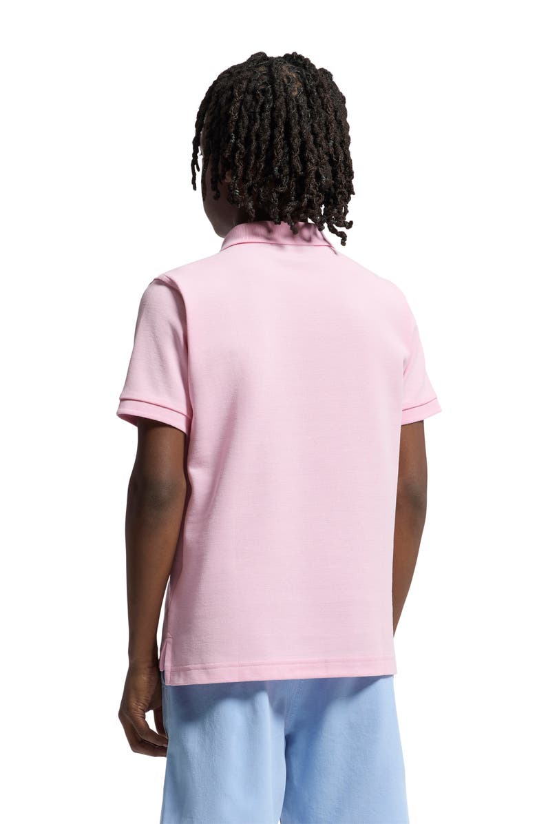 Psycho Bunny Kids' Cotton Piqué Polo, Alternate, color, Romance Rose
