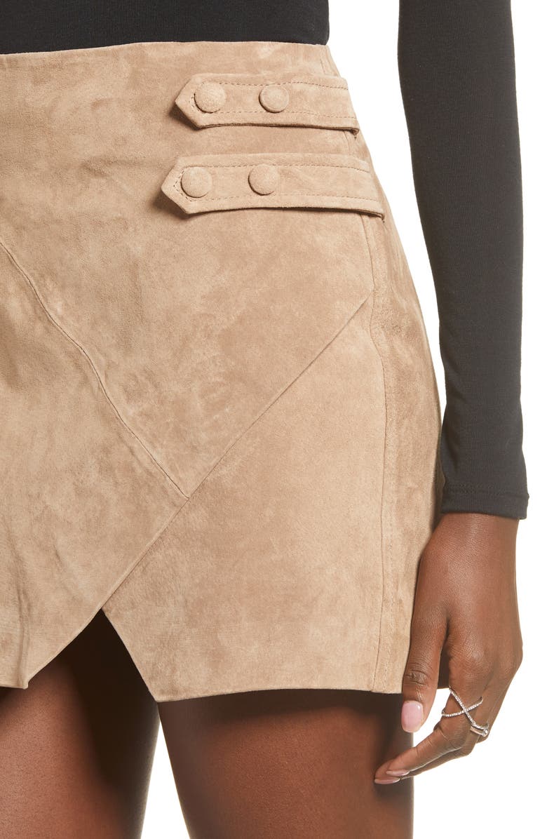 BLANKNYC Suede Miniskirt, Alternate, color,