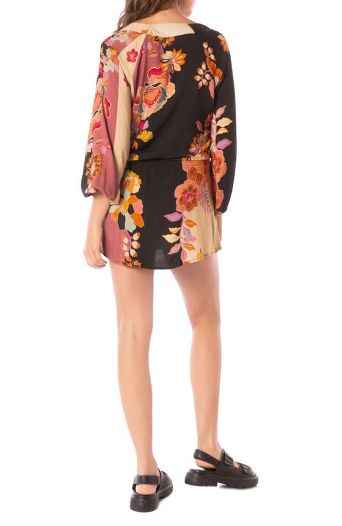 Maaji Rae Lace Up Cover-up Minidress