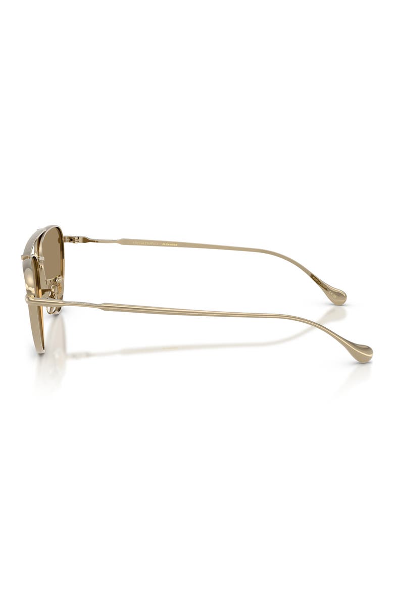 56mm Jil Sander Edition 1 Cat Eye Sunglasses, Alternate, color, GOLD / SOFT GOLD