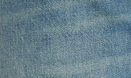 Mother Jeans The Rerun Zip Sneak With Belt Loops And Logo Embroidery On The Back In Blue Denim For Women