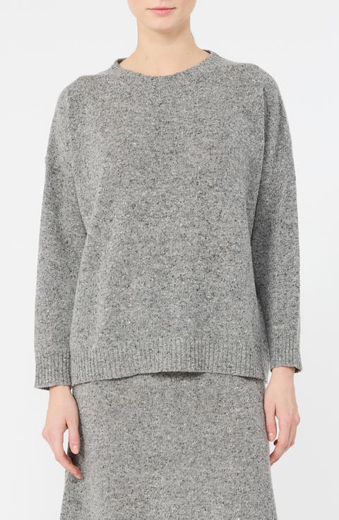 Crewneck Wool & Silk Blend Sweater