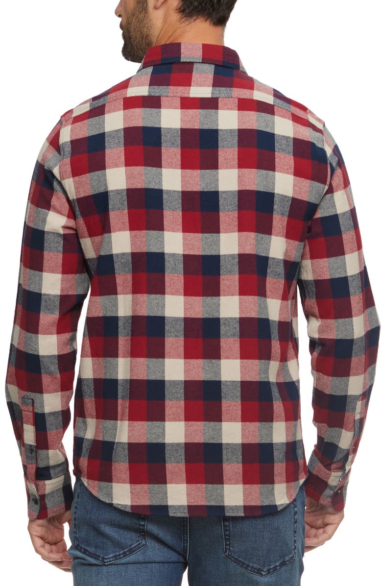 FLAG AND ANTHEM Atwater Plaid Long Sleeve Cotton Button-Up Shirt, Alternate, color,
