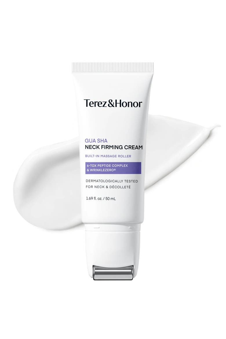 Gua Sha Neck Firming Cream, Main, color, Purple, White