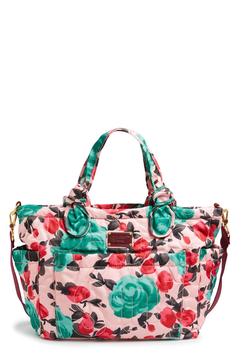 MARC BY MARC JACOBS 'Terrance - Elizababy' Diaper Bag, Main, color, DESERT ROSE MULTI