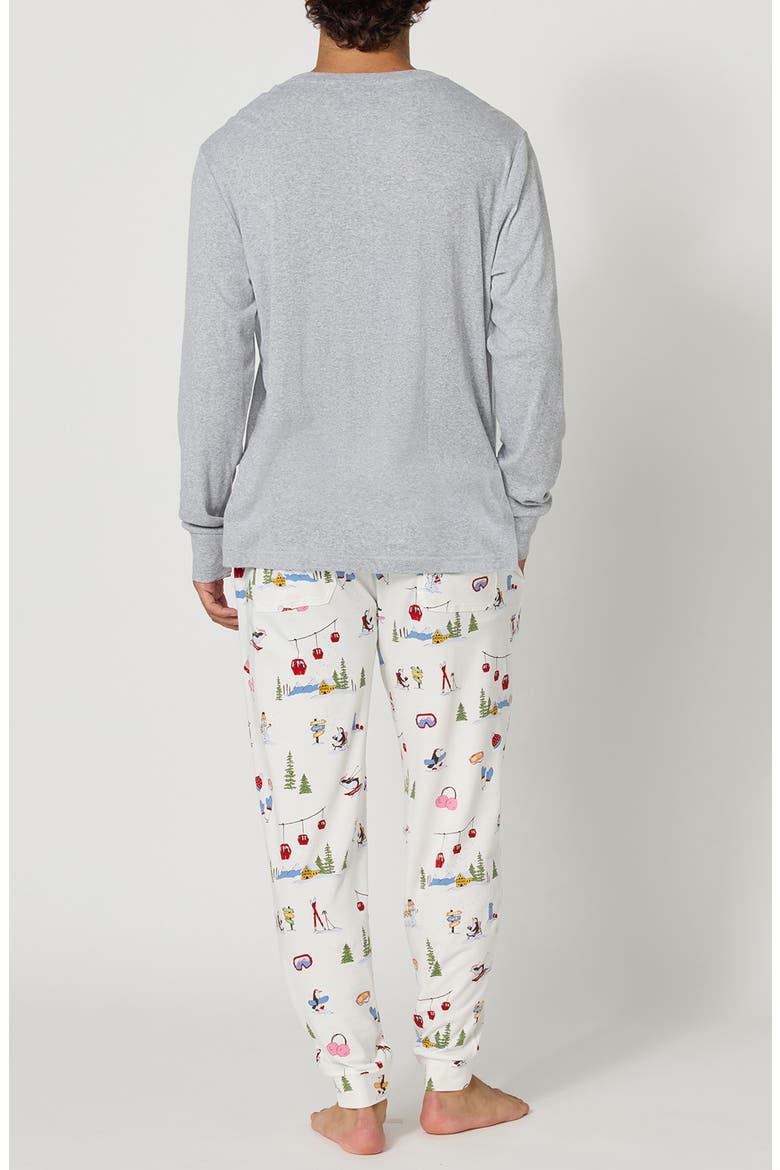 Snow Much Fun Cotton Pajamas, Alternate, color, SNOW MUCH FUN