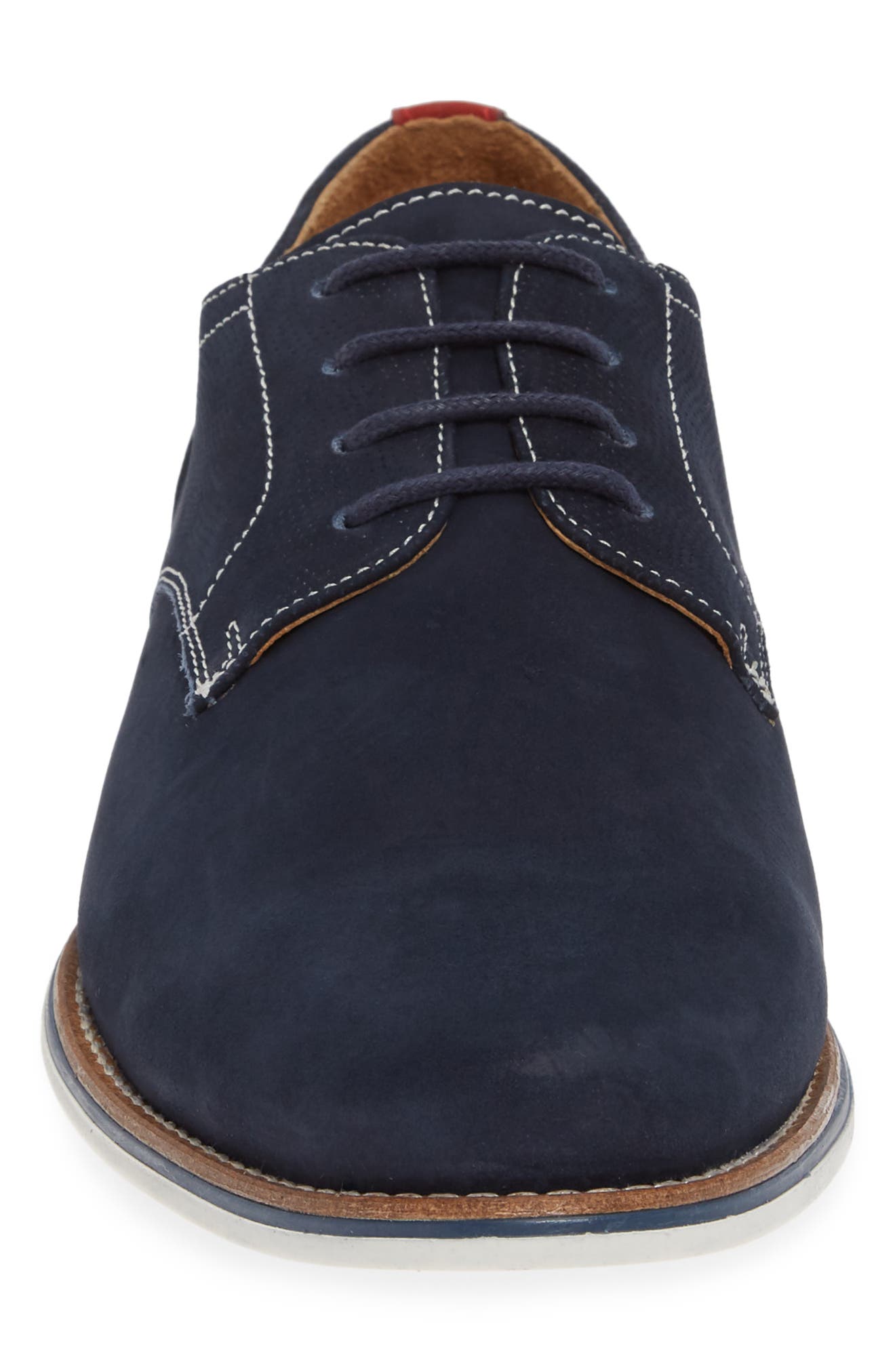 Arcadia Plain Toe Derby, Alternate, color, NAVY NUBUCK