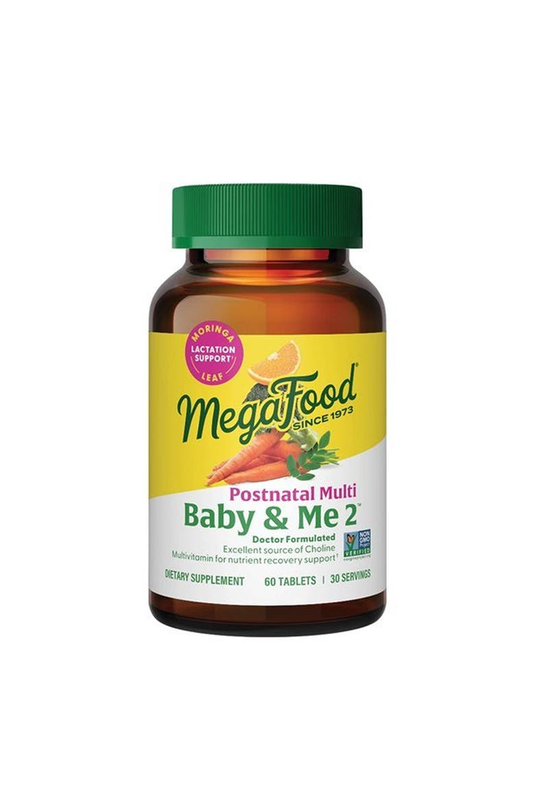 Baby & Me 2 Postnatal Multivitamin for Women Breastfeeding with Moringa Leaf, 60 Tablets, Main, color, None