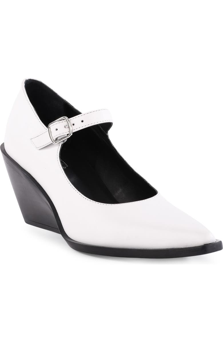 Seychelles Sparks Pointed Toe Mary Jane Pump, Main, color, White Leather