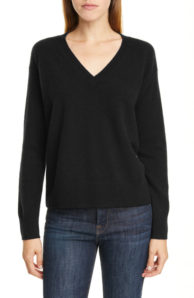 Nordstrom Signature V-Neck Cashmere Pullover, Main, color, 