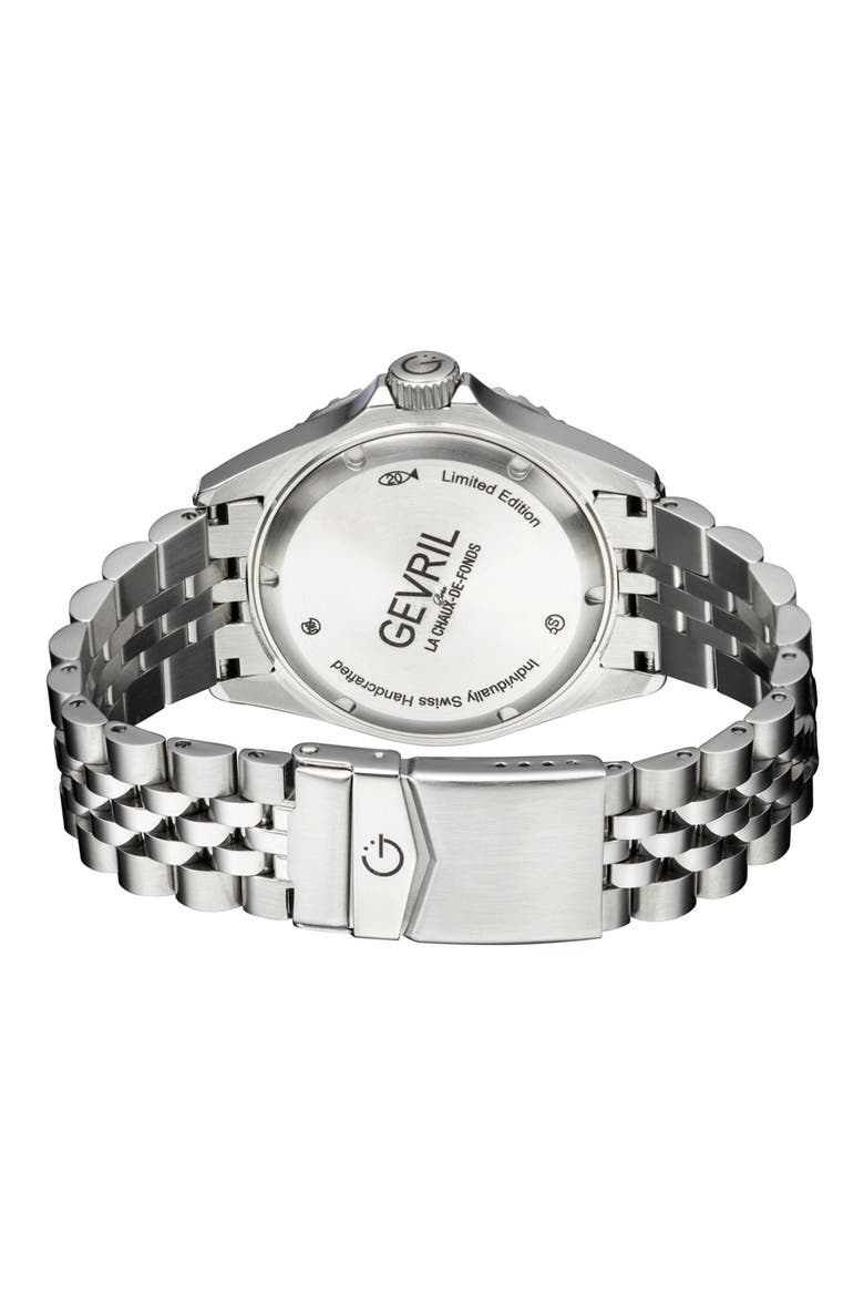 Men's Wall Street Bracelet Watch, 43mm, Alternate, color, STAINLESS STEEL