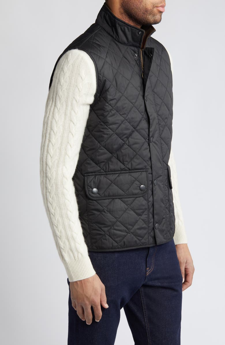 Barbour New Lowerdale Quilted Vest, Alternate, color, Black