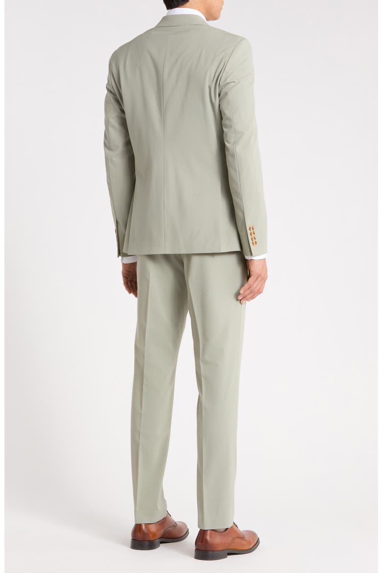 Extra Trim Fit Two-Button Suit, Alternate, color, GREEN HALO