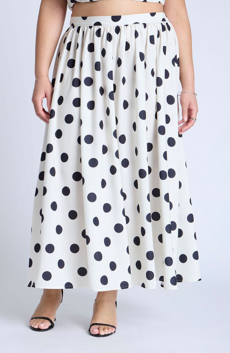 ELOQUII Full Maxi Skirt, Main, color,