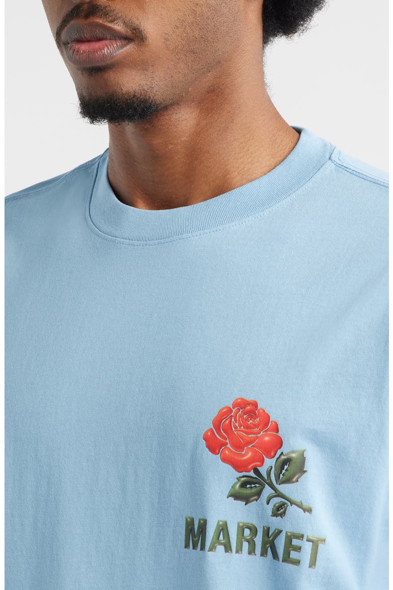 Have a Nice Day 3D Cotton Graphic T-Shirt, Alternate, color, BLUE
