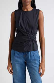 Veronica Beard Busa Twist Front Top