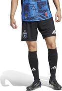adidas Men's adidas  Black San Jose Earthquakes Home 2025 Headliner Authentic Shorts