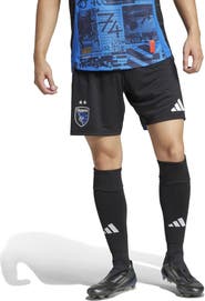 adidas Men's adidas  Black San Jose Earthquakes Home 2025 Headliner Authentic Shorts