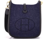 Pre-Owned Hermes Evelyne Bag Gen III Felt TPM