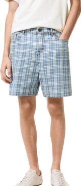 Burberry Check Denim Shorts