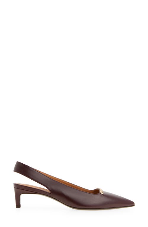 Tod's Pointed Toe Kitten Heel Slingback Pump
