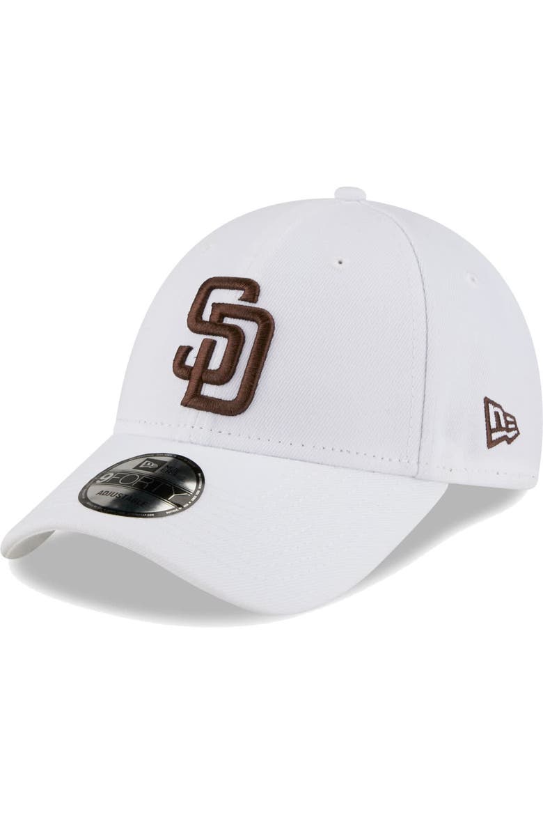 Men's New Era White San Diego Padres League II 9FORTY Adjustable Hat, Main, color, White