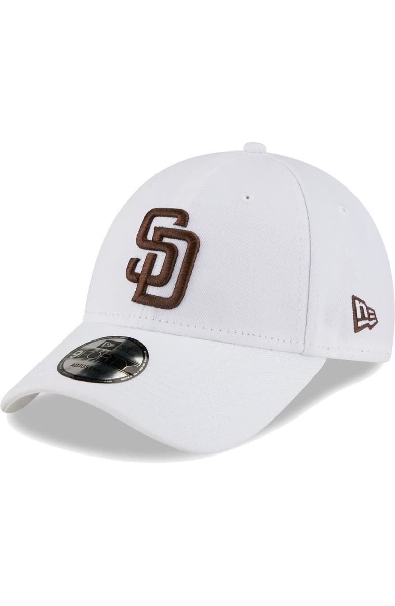 New Era Men's New Era White San Diego Padres League II 9FORTY Adjustable Hat, Main, color, 