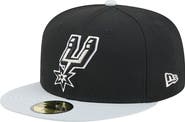New Era Men's New Era Black/Silver San Antonio Spurs 2-Tone 59FIFTY Fitted Hat