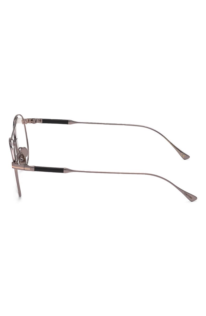 TOM FORD 54mm Pilot Optical Glasses, Alternate, color, Ruthenium