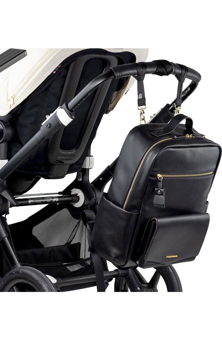 TWELVElittle Peek-A-Boo Faux Leather Diaper Backpack, Alternate, color,