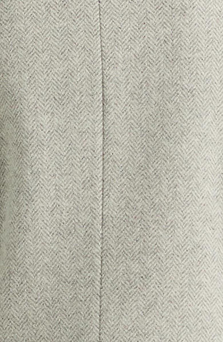 Lauren Ralph Lauren Herringbone Double Breasted Wool Blend Coat, Alternate, color, 