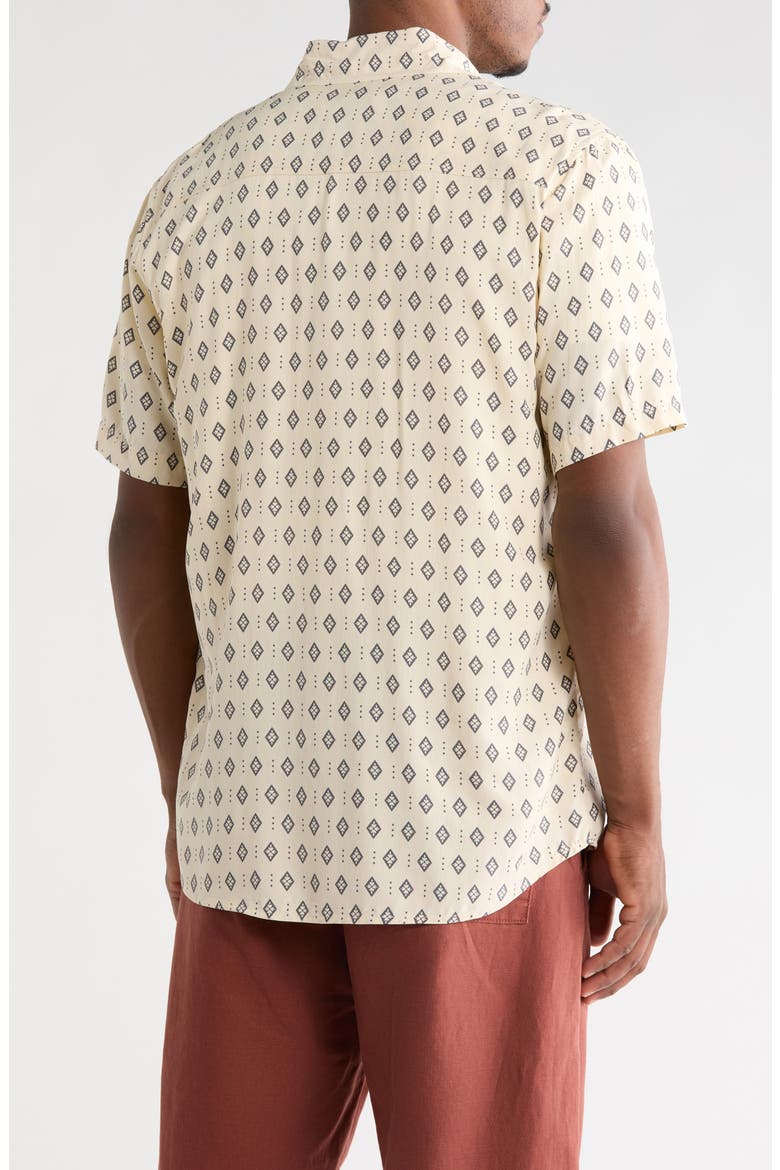 Venice Relaxed Fit Short Sleeve Button-Up Shirt, Alternate, color, CREAM