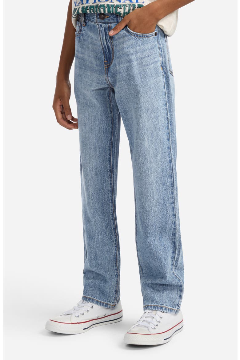 Kids' Loose Fit Jeans, Alternate, color, MGMLEGIT